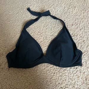 Old Navy black halter swim top women’s medium